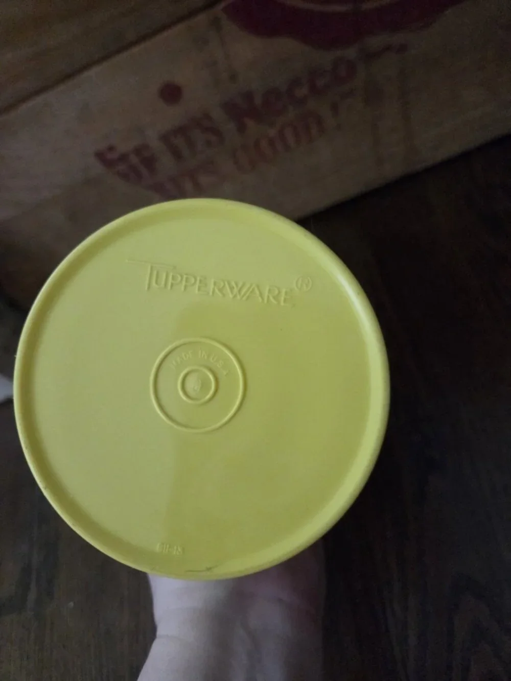 Vintage Tupperware Yellow 6.5
